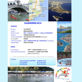 Le calendrier des raids et randonnées 2014 est en ligne.