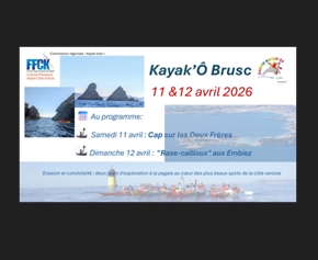 Kayak'Ô Brusc (11-12 avril 2026)